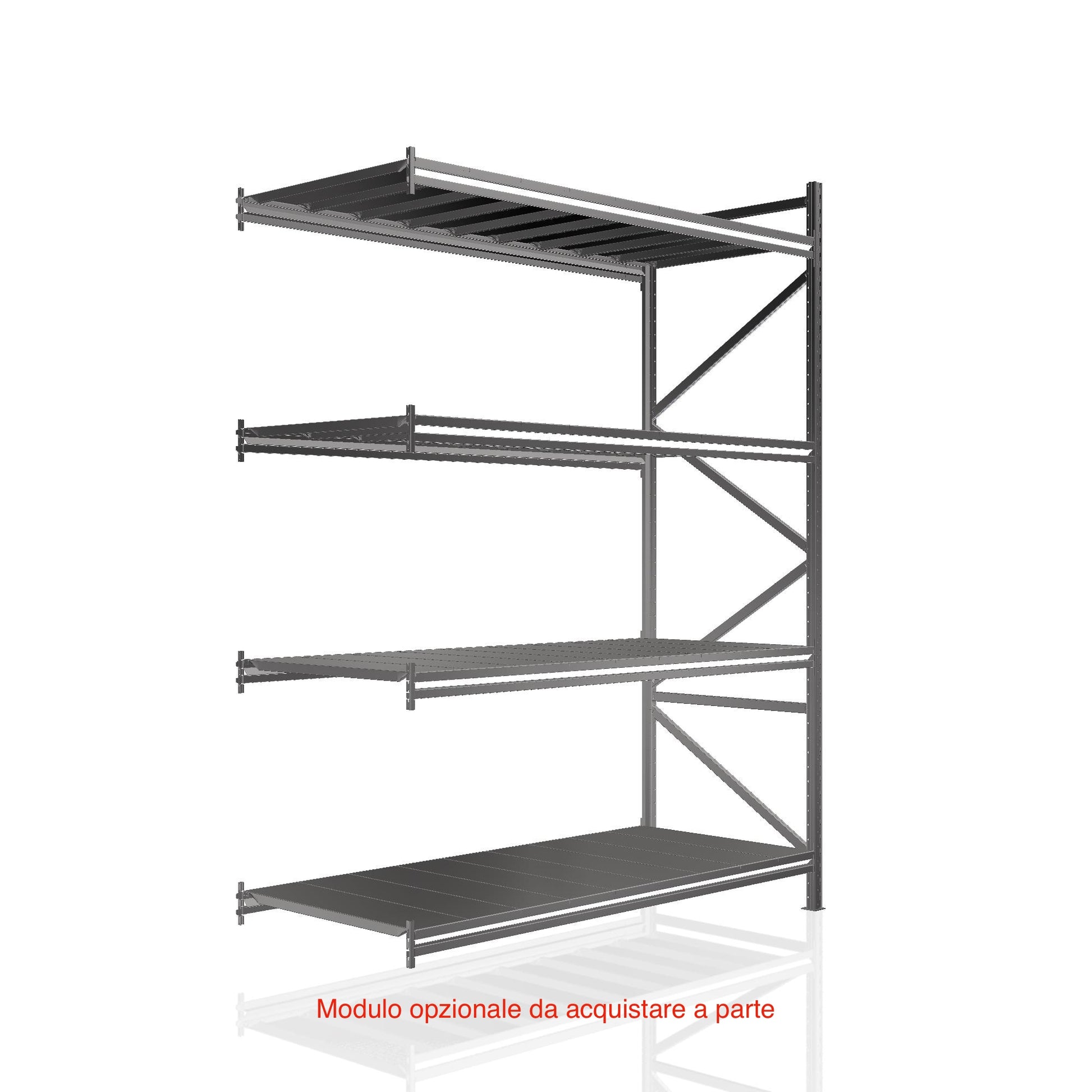 Scaffalatura modulare lognspan aggiuntiva